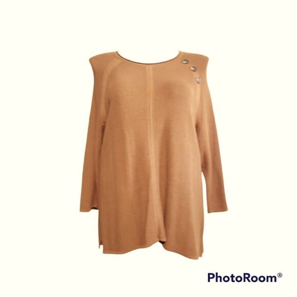 CJ Banks Sweaters - CJ Banks burnt orange / brown sweater